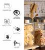 Glass Trigo Storage Jar With Lid (Set of 2pcs)