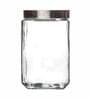 Glass Trigo Storage Jar With Lid (Set of 2pcs)
