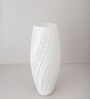 White Crystal Chic Big Glass Vase