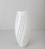 White Crystal Chic Small Glass Vase
