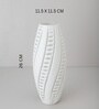 White Crystal Chic Small Glass Vase