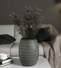 Grey Harmony Hex Big Glass Vase