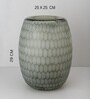 Grey Harmony Hex Big Glass Vase