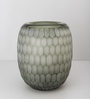 Grey Harmony Hex Small Glass Vase