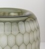 Grey Harmony Hex Small Glass Vase