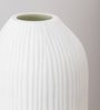 White Sleek Elegance Small Glass Vase