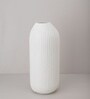 White Sleek Elegance Small Glass Vase