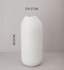 White Sleek Elegance Small Glass Vase