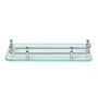 Glass Bathroom Shelf In Transparent (L: 18, W: 5, H: 0.8 Inches)