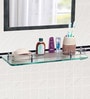 Glass Bathroom Shelf In Transparent (L: 18, W: 5, H: 0.8 Inches)