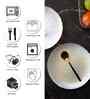 Glass White Coloured Set of 2 Side Plates