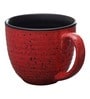 Glazed Pottery 300ml Red & Black Ceramic (Set of 2) Tea Cup