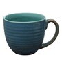 Glazed Pottery Stripe 300ml Green Ceramic (Set of 2) Tea Cup