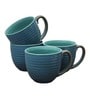 Glazed Pottery 300ml Green Ceramic (Set of 4) Tea Cup