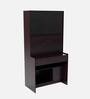 Gleam Hutch Desk in Wenge Finish