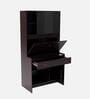 Gleam Hutch Desk in Wenge Finish