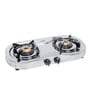 Glen 2 Burner LPG Gas Stove 1025 Stainless Steel Brass Burner