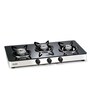 Glen 1033 GT AL 3 Burner Gas Stove with Glass Top
