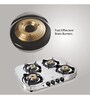 Glen 1045 4 Brass Burner Stainless Steel Gas Stove with High Flame Auto Ignition