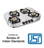 Glen 1045 4 Burner Gas Stove with Brass Burners and High Flame