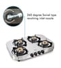 Glen 1045 4 Burner Gas Stove with Brass Burners and High Flame