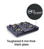 Glen 1041 GT 4 Burner Gas Stove with Forged Brass Burner in Black Colour