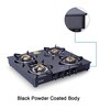 Glen 1043 GT 4 Burner Gas Stove with Brass Burner in Black Colour