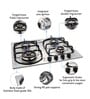 Glen 4 Burner Stainless Steel Built in Hob 1061 DB TR