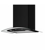 Glen 60cm 1200 m3/hr Wall Mounted Curved Glass Auto Clean Chimney with Motion Sensor