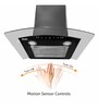 Glen 60cm 1200 m3/hr Wall Mounted Curved Glass Auto Clean Chimney with Motion Sensor