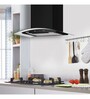 Glen 60cm 1200 m3/hr Wall Mounted Curved Glass Auto Clean Chimney with Motion Sensor