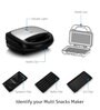 Glen 750W Electric Multi Snack Maker with 3 sets of Sandwich, Grill & Waffle