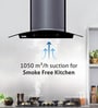 Glen 6060 BL AC 60cm 1200 M3/H Auto Clean Chimney with Motion Sensor Airflow