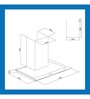 Glen CH6062SS90X1000BF_1 60cm 1250 m3h Wall Mounted Chimney