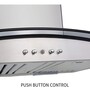 Glen CH6071SX60XBFLTW 60cm 1000m3h Wall Mounted Chimney