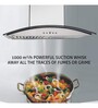 Glen CH6071SX60XBFLTW 60cm 1000m3h Wall Mounted Chimney