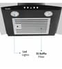 Glen 6071 1000 M3/H Black EX Kitchen Chimney with Baffle Filter