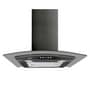 Glen 6071 1000 M3/H Black EX Kitchen Chimney with Baffle Filter