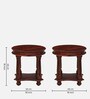 Glenmore Sheesham Wood End Table In Honey Oak Finish