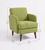 Glider Arm Chair In Green Colour