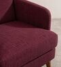 Glider Arm Chair In Plum Red Colour