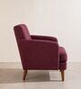 Glider Arm Chair In Plum Red Colour