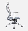 Glider Breathable Mesh Ergonomic Chair in Grey Colour with headrest