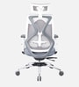 Glider Breathable Mesh Ergonomic Chair in Grey Colour with headrest