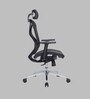 Glider Premium Breathable Mesh Ergononic Chair in Black & White Colour