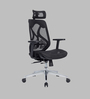 Glider Premium Breathable Mesh Ergononic Chair in Black & White Colour