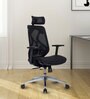 Glider Premium Breathable Mesh Ergononic Chair in Black & White Colour