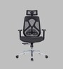 Glider Premium Breathable Mesh Ergononic Chair in Black & White Colour