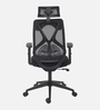 Glider Breathable Mesh Ergonomic Chair in Black Colour