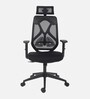 Glider Breathable Mesh Ergonomic Chair in Black Colour